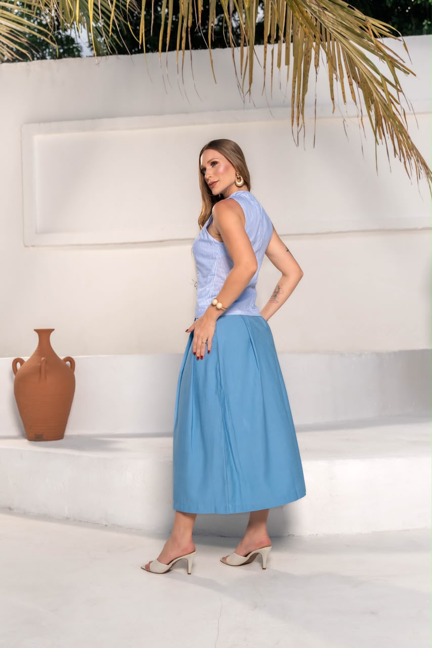 Conjunto Blue Élégance - Conjunto Completo